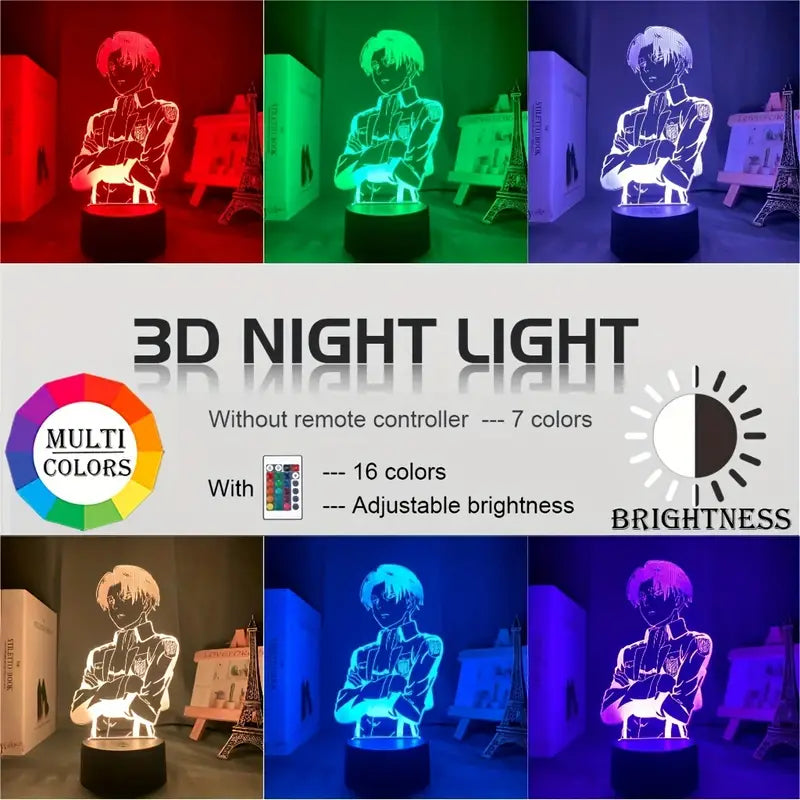 3D-LED Lampe Anime