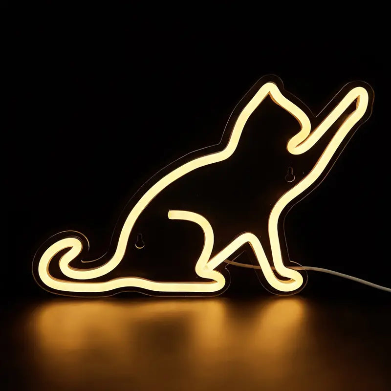 Katt LED Neon Dekorasjon