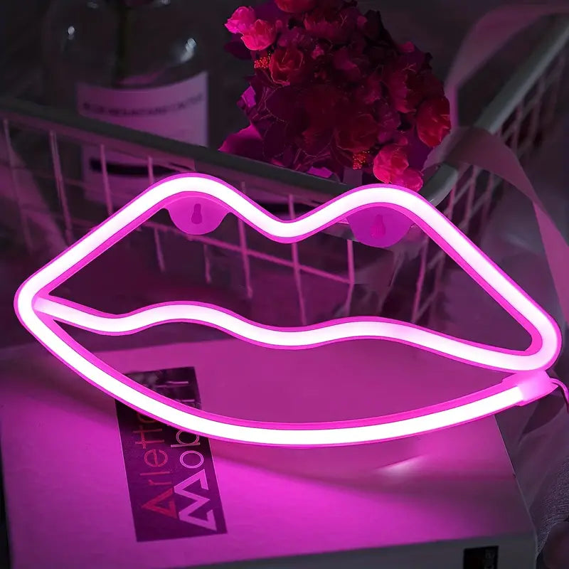 Kiss LED Neon lampe