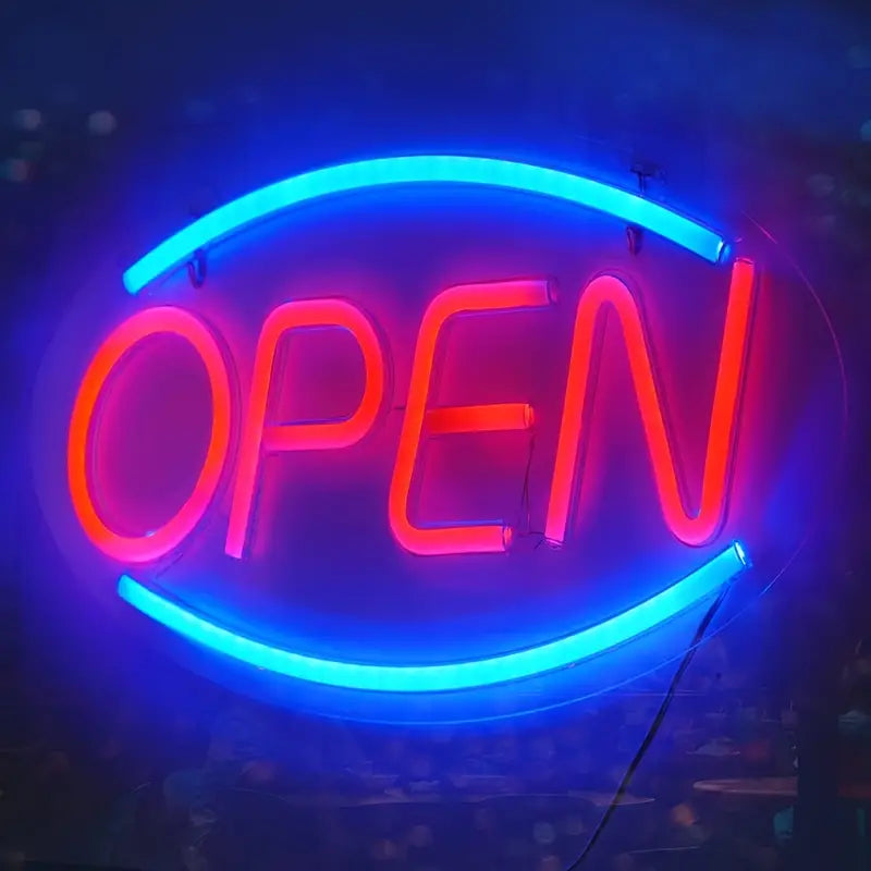 "OPEN" LED Neon Dekorasjon